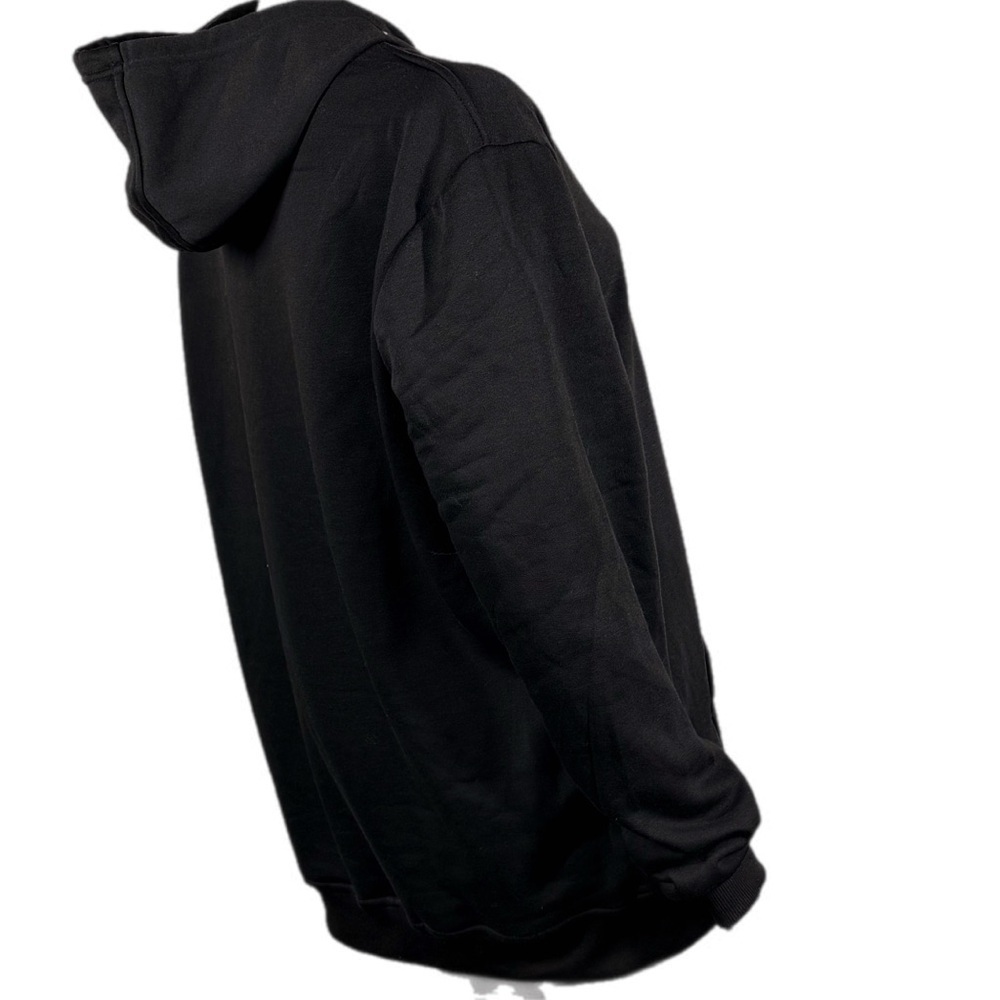 The Blind Medium | Black Oversized Hoodie Pullover with Funny Jesus Meme graphic - Picture 4 of 16